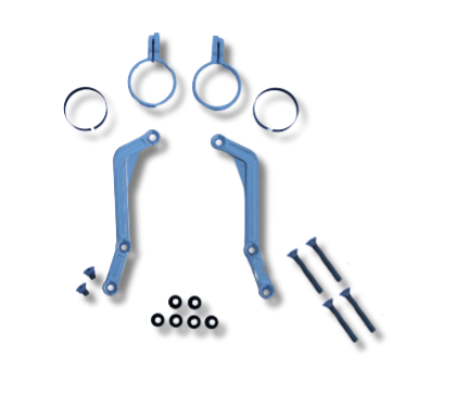 JRi Triple Adjustable Remote Reservoir Shocks – Harley-Davidson FLH Touring Suspension Upgrade (1997–2024)
