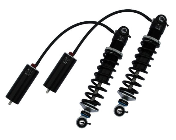 JRi Triple Adjustable Remote Reservoir Shocks – Harley-Davidson FLH Touring Suspension Upgrade (1997–2024)