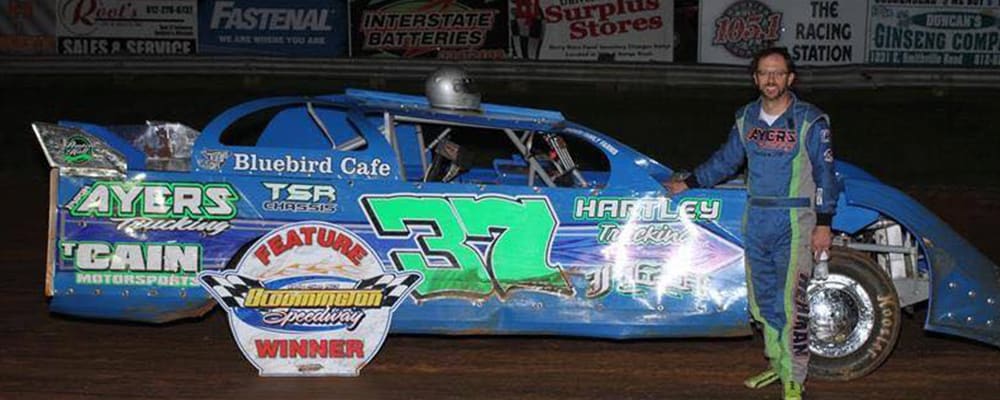 JASON HEHMAN CELEBRATES IN VICTORY LANE