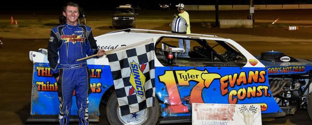 TYLER EVANS WINS FEATURE AT LEGENDARY HILLTOP