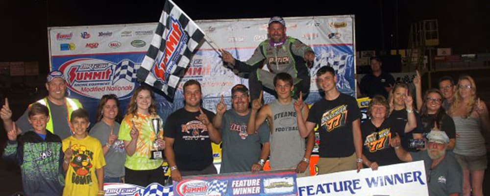 RAY BOLLINGER TAKES THE CHECKERED AT SUMMIT MODIFIED NATIONAL