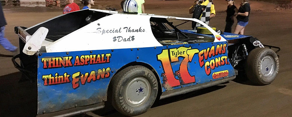 TYLER EVANS CLAIMS THE WIN