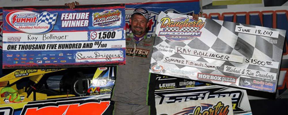 RAY BOLLINGER WINS THE FEATURE AT SUMMIT MODIFIED NATIONALS