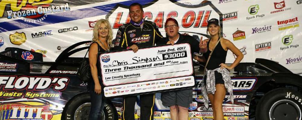 TWO IN A ROW FOR CHRIS SIMPSON