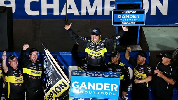 MATT CRAFTON 2019 NASCAR GANDER OUTDOORS TRUCK SERIES CHAMPION