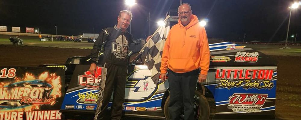 JEFF LEKA WINS AT FARMER CITY RACEWAY
