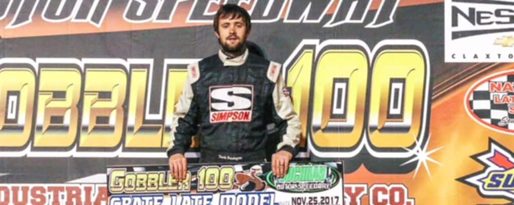 TRAVIS PENNINGTON WINS THE GOBBLER 100 AT COCHRAN MOTOR SPEEDWAY