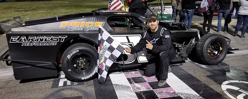 KRIS PRICE CAPTURES THE CHECKERED