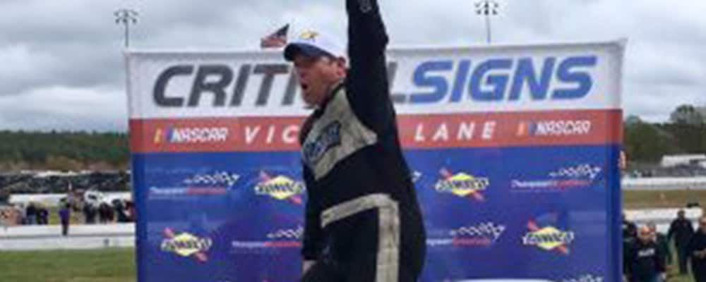 TODD OWEN CELEBRATES IN VICTORY LANE