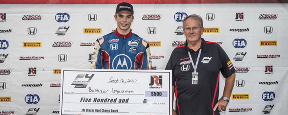 BALTAZAR LEGUIZAMON WINS THE JRI HARD CHARGER AWARD AT COTA