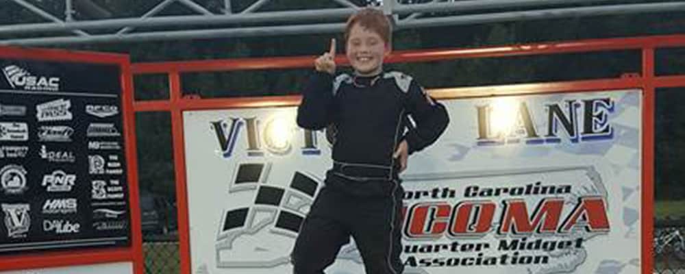 HOLDEN BRUNO CELEBRATES IN VICTORY LANE