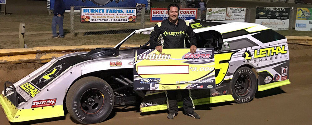 DAVID STREMME TAKES THE CHECKERED