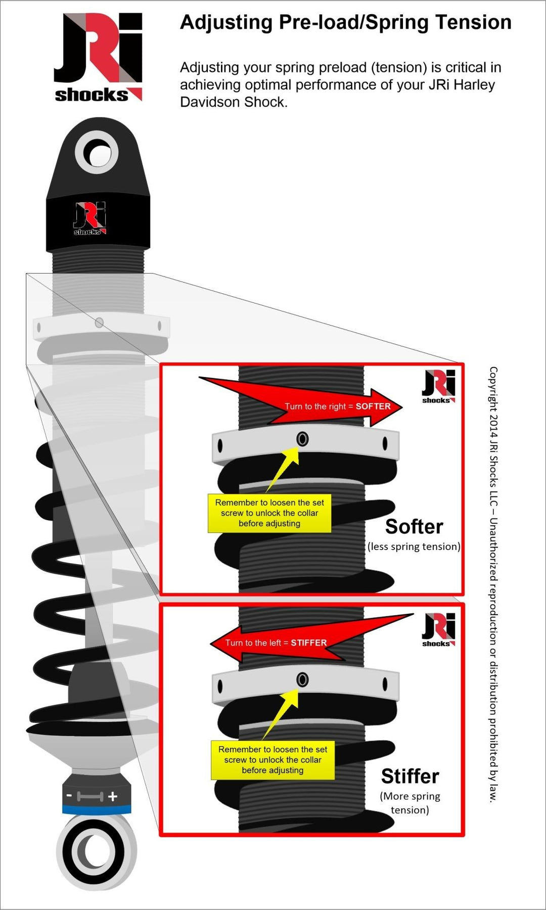 Shocks Spring Preload Harley Shock Preload Tool – JRi Shocks